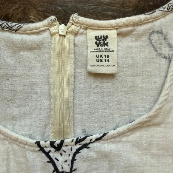 Lucy & Yak Cream Jumpsuit with Black Cactus Print - Picture 3 of 16